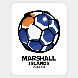 Marshall Islands Football Country Flag Magnet